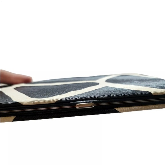 VTG Jone Jones collection Giraffe flat wallet NWT Brown & cream - Picture 10 of 11
